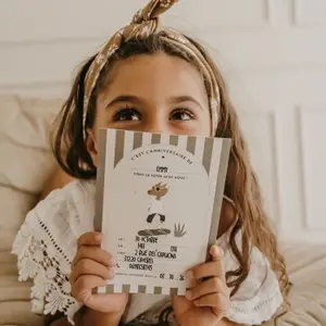 Cartes étapes anniversaire bébé Renard Max (Lot de 10)