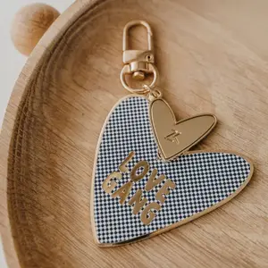 Porte-clés cœur émaillé Love Gang