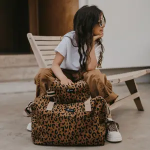 Sac à langer nomade motif léopard Sauvage