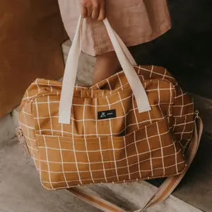 Sac à langer nomade motif quadrillé Square