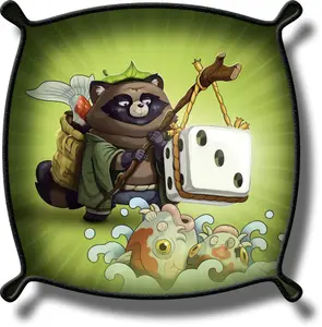 Piste de Dés Yokai - Tanuki Vert - Wogamat