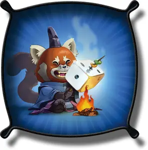 Piste de Dés Yokai - Panda Roux Bleu foncé - Wogamat