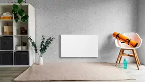 Radiateur céramique ETNA 1500 W blanc thermostat électronique - H.45xL.75xP.11,5 cm