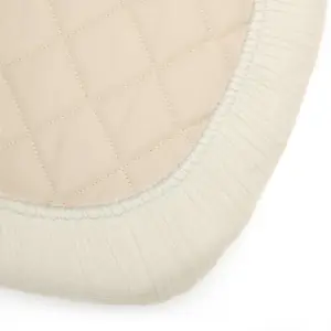 Drap housse pour lit bébé Kimi milk (60 x 120 cm)
