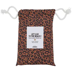 Serviette microfibre Marron-Noir (70 x 140 cm)