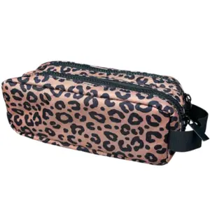 Trousse double compartiment Léopard