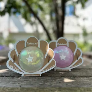 Ballon coquillage Blanc (10 cm)