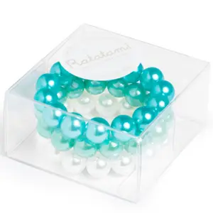 Set bracelets perles Bleu