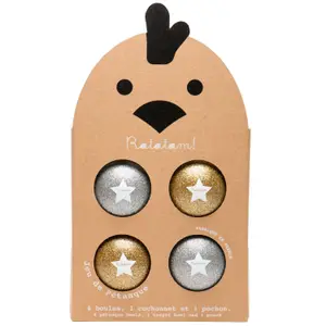 Jeux de boules Argent et Or (4 pièces)