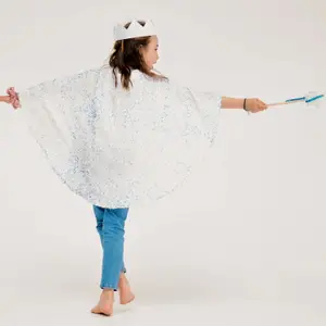 Cape Snowhite Blanc Holographique (4-12 ans)