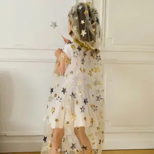 Cape de fée brodée à sequins (4-10 ans)