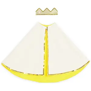 Baby set couronne et cape Or