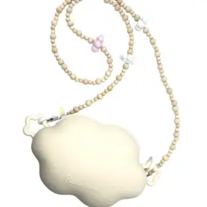 Sac bandoulière nuage anse bijoux Crème