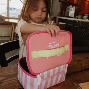 Lunch bag isotherme Pink Stripes (3 L)