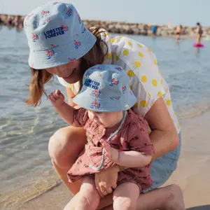 Bob enfant réversible Lobster Forever Denim (6-12 mois)