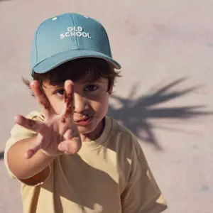 Casquette enfant Old School bleu (3-6 ans)