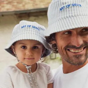 Bob enfant réversiblr Art of Siesta large rayure bleu (6-12 mois)