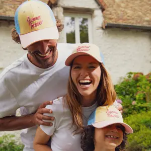 Casquette enfant trucker Summer Forever rose, jaune et bleu (7-12 ans)