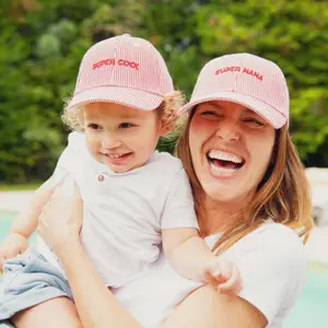 Casquette enfant Marinière Super Cool rouge (9-24 mois)