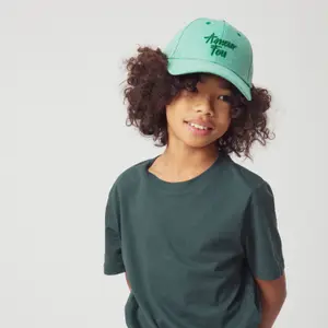 Casquette enfant Amour Fou denim vert (3-6 ans)