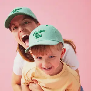 Casquette enfant Amour Fou denim vert (9-24 mois)