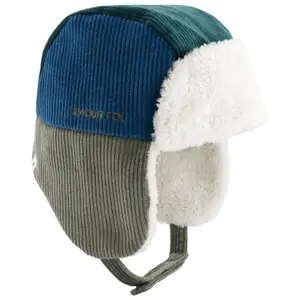 Chapka Tricolore Velours Amour Fou Vert Bleu et Vert canard (9-24 mois)