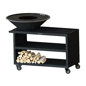 Brasero Pontaillac 88 Ø.84 x H.103 cm noir Oyat