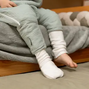 Gigoteuse 4 saisons à pieds réversible vert d'eau avec chaussettes TOG 1 / 2,5 (2-3 ans)