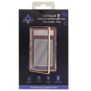 Boîtier de protection Aluminium pour carte gradée - Or - Arkane Shield