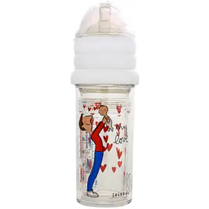 Lot de 3 biberons anti colique gigognes Papa-bébé by Soledad (360 ml et 210 ml)