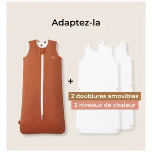 Gigoteuse 4 saisons réversible terra-cœurs TOG 1 / 2 / 3 (18-36 mois)