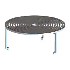 Grille trépied de cuisson en acier pour brasero Oyat