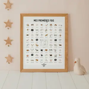 Affiche Mes Premières Fois Originale maman et papa (40 x 50 cm)