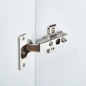 Lot de 8 charnières angle ouverture 110° pour portes et meubles