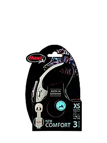 Laisse à enrouleur Flexi XS L.3 m noir