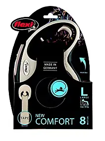 Laisse à enrouleur Flexi L L.8 m noir