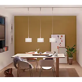 Abat-jour pour suspension en tissu Tessa DecoSystems Urail blanc Ø45,4cm 50W IP20 Paulmann
