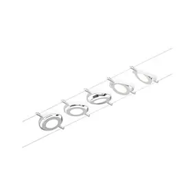Kit cable Set Round Mac 5 spots 450lm 4,5W 60VA 5m lumière blanche Paulmann blanc