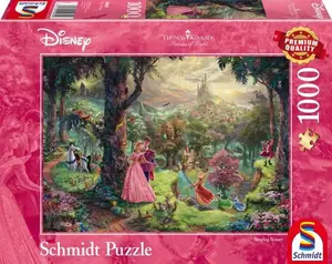 Puzzle 1000 pièces Disney - Kinkade : La Belle au Bois Dormant