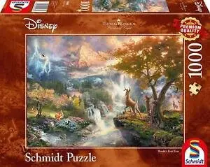 Puzzle 1000 pièces Disney - Kinkade : Bambi