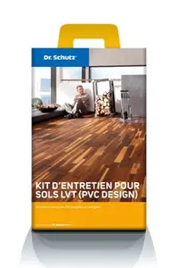 Kit entretien sol PVC 750 ml + polish mat 750 ml + pad blanc