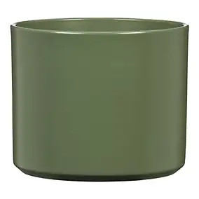 Cache-pot rond céramique vert 631 Myrte Scheurich ø16 x h.15 cm