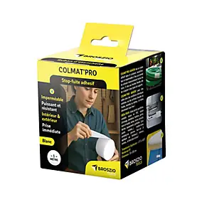 Ruban adhésif blanc stop-fuite Colmat'Pro 1 m Broszio Tools