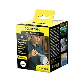 Ruban adhésif transparent stop-fuite Colmat'Pro 1 m Broszio Tools
