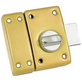 Grand verrou à bouton avec cylindre ø23 mm / 45 mm Abus