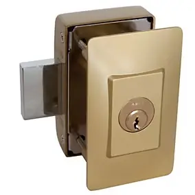 Verrou cylindre clés protégées + plaque Abus ø 23 mm / 45 mm