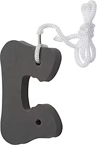 Bloque porte en mousse avec cordelette à accrocher