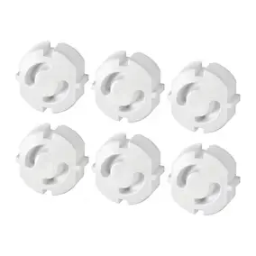 Caches prises Greta Junior Care plastique blanc Abus - 5 pièces