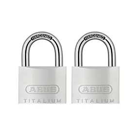 Cadenas à clé alumuminium Abus Titalium 726TI/40 - 2 pièces