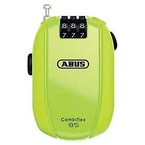 Câble antivol avec combinaison Abus néon jaune 65cm
